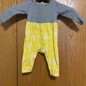 Striped and Floral Baby Romper by Tea